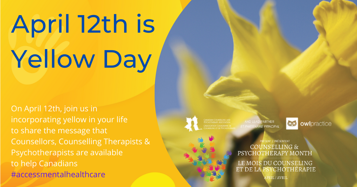 APRIL 12 Wear Yellow for Mental Health Medical Staff